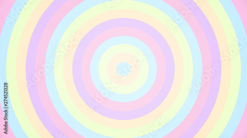 Obraz na płótnie Abstract geometric ray burst rainbow background. Soft gradient pastel Colorful Comic graphic with radial stripe pattern w salonie
