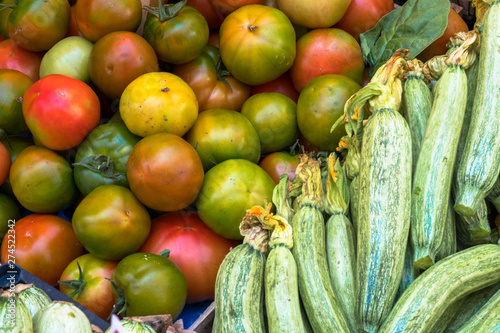 vegetables on the market