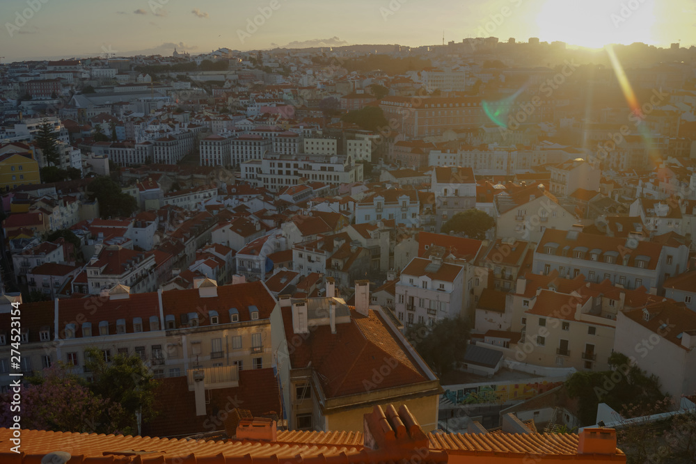 evening in lisbon, portugal