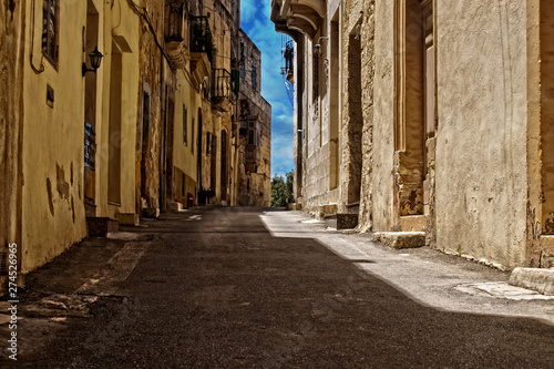 Old Houses and Roads in Rabat, Malta
