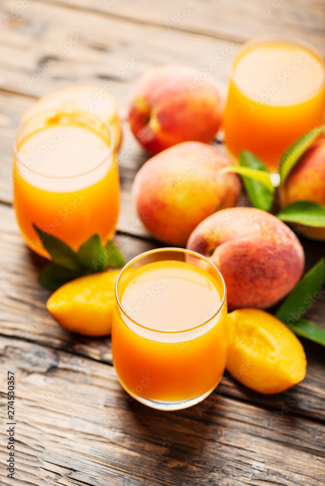 Fresh natural peach juice Fresh natural peach juice