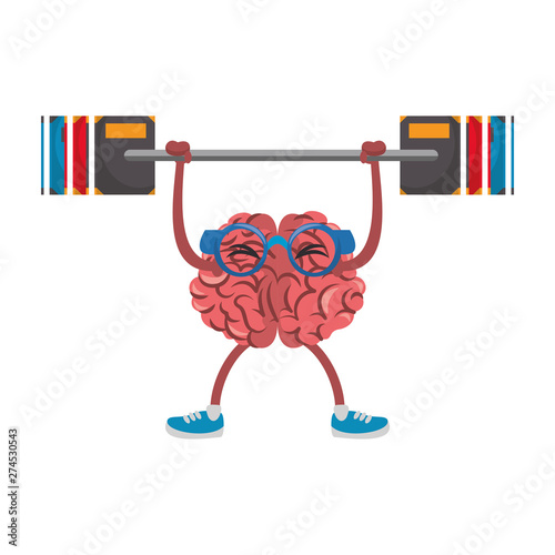 Human brain intelligence and creativity cartoons