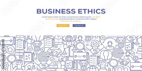 BUSINESS ETHICS BANNER CONCEPT photo