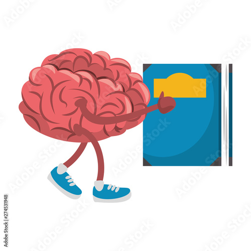 Human brain intelligence and creativity cartoons