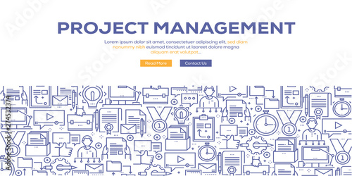 PROJECT MANAGEMENT BANNER CONCEPT