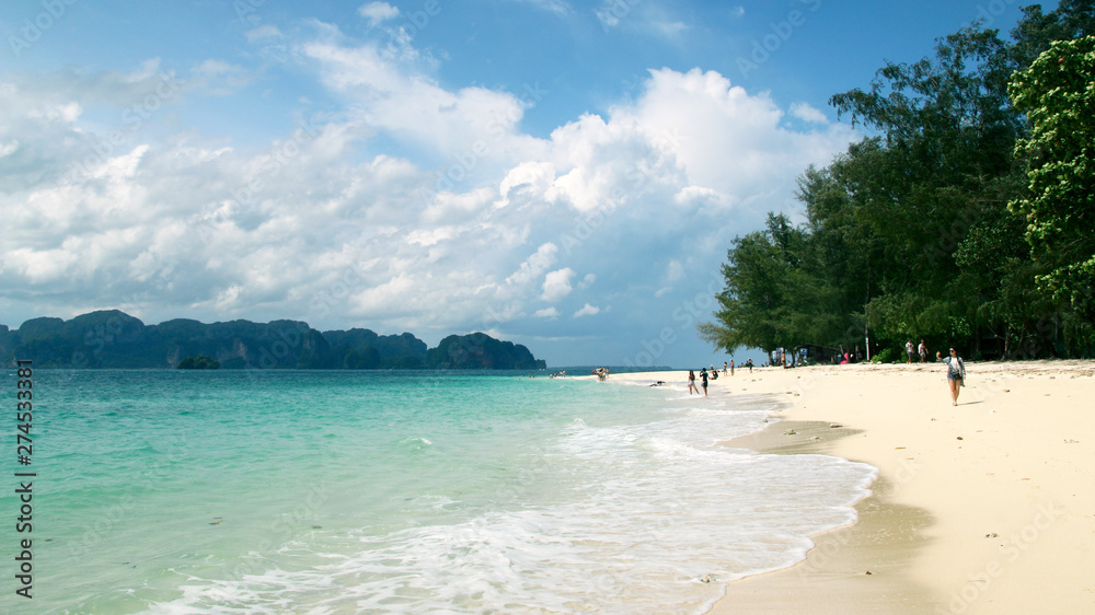 Koh Poda island sandy beach, the Andaman Sea, Krabi Province, Thailand Koh Poda island sandy beach, the Andaman Sea, Krabi Province, Thailand