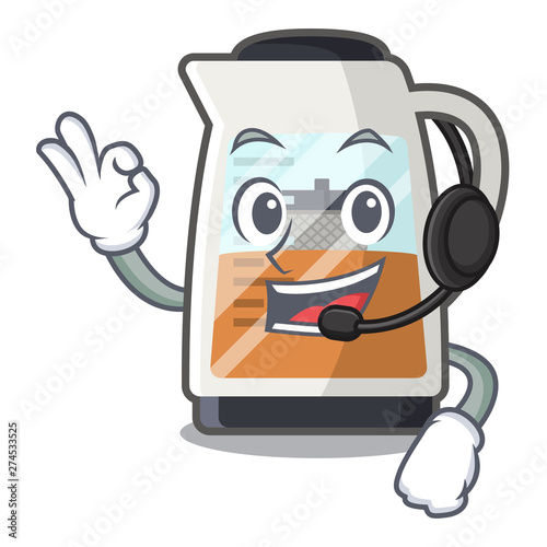 With headphone tea maker in the character refrigerators