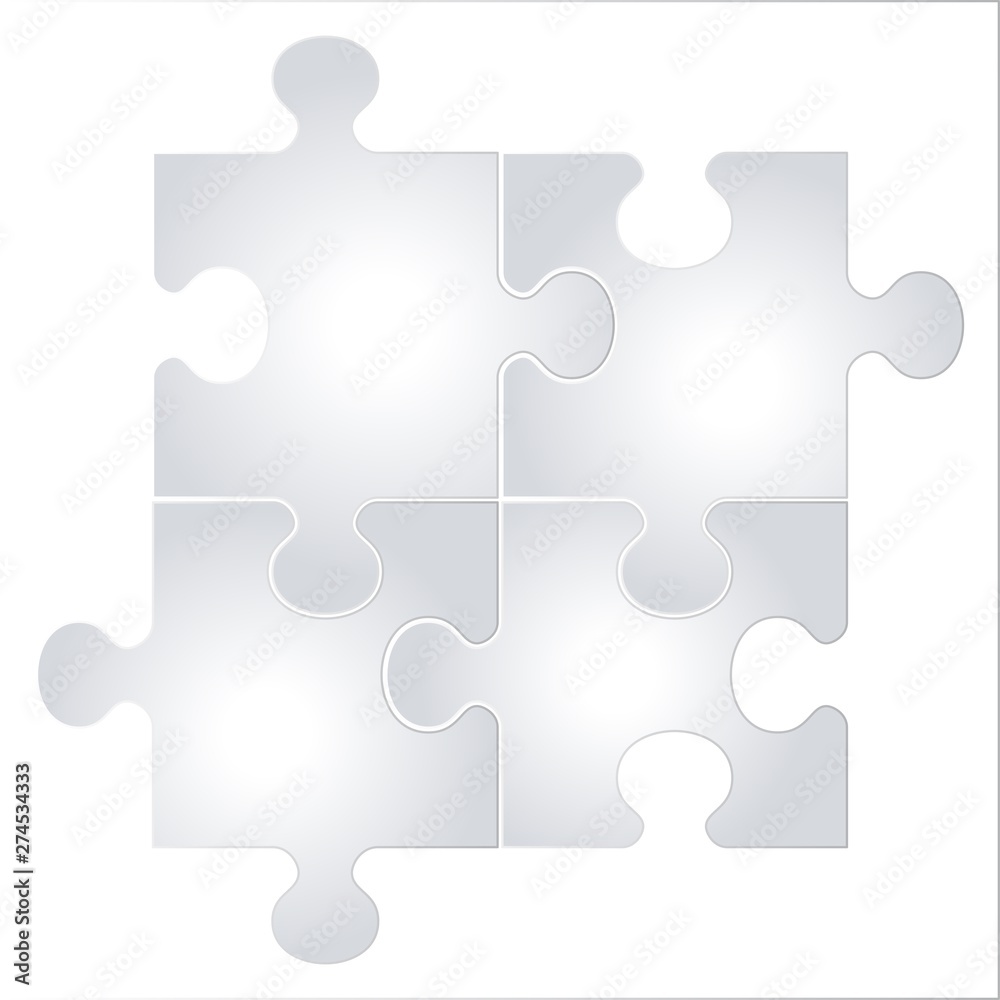 Color bright gradient puzzle icon on a white background. Color bright gradient puzzle icon on a white background.