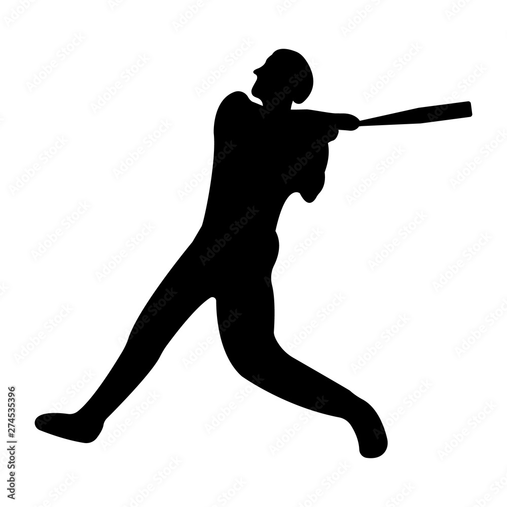 Baseball icon. Black Silhouette Sport label on white Background. Character Simple style. Vector Illustration Baseball icon. Black Silhouette Sport label on white Background. Character Simple style. Vector Illustration