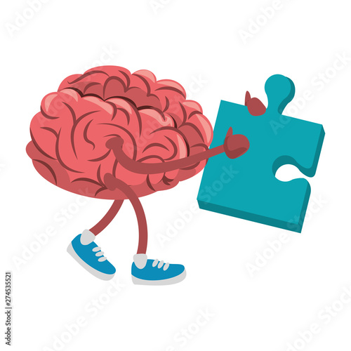 Human brain intelligence and creativity cartoons