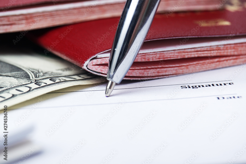 The process of a business contract signing The process of a business contract signing
