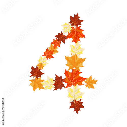 Autumn Maples Leaves Letter