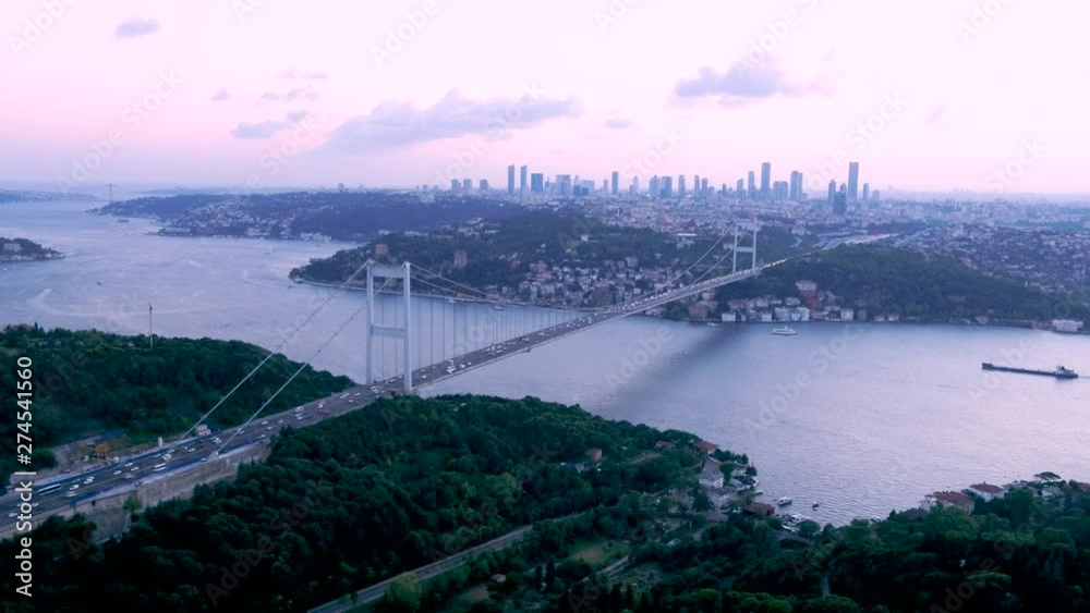 aerial view of istanbul bosphorus bridge aerial view of istanbul bosphorus bridge