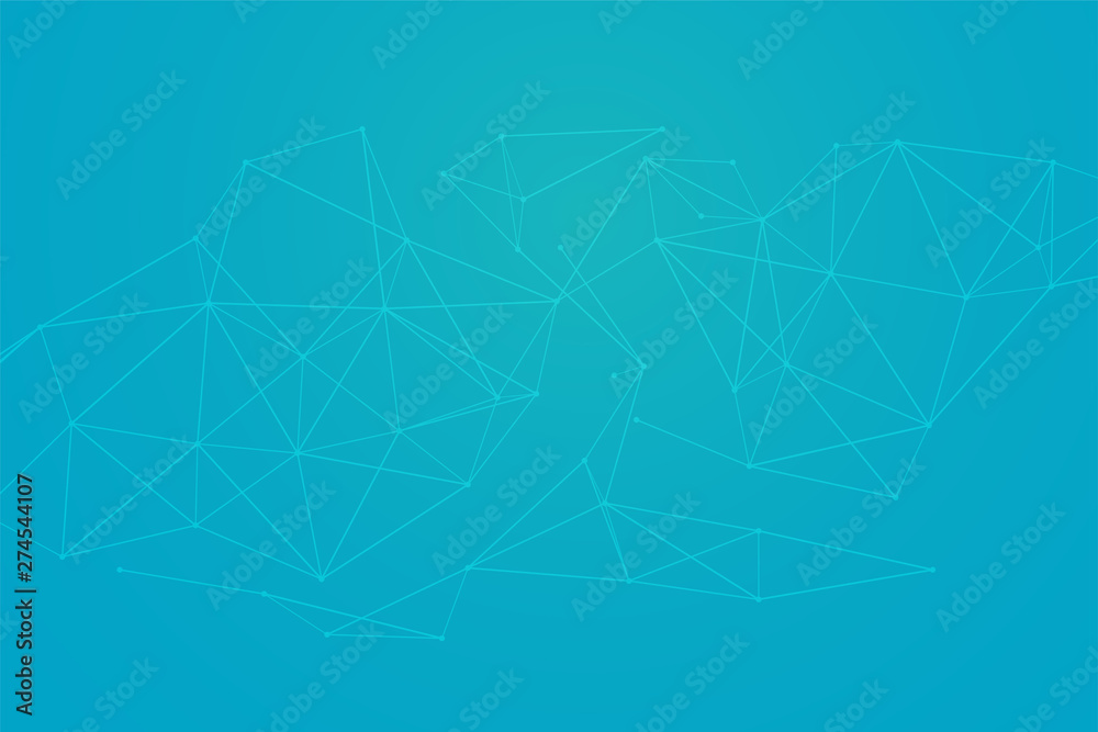 abstract low poly lines mesh blue background