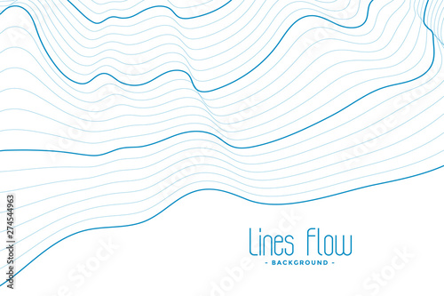 abstract white background with blue contour lines