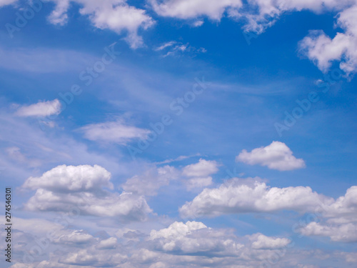 blue sky white cloud beautiful nature