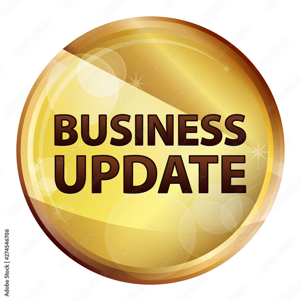 Business Update Abstract Brown Round Button Business Update Abstract Brown Round Button