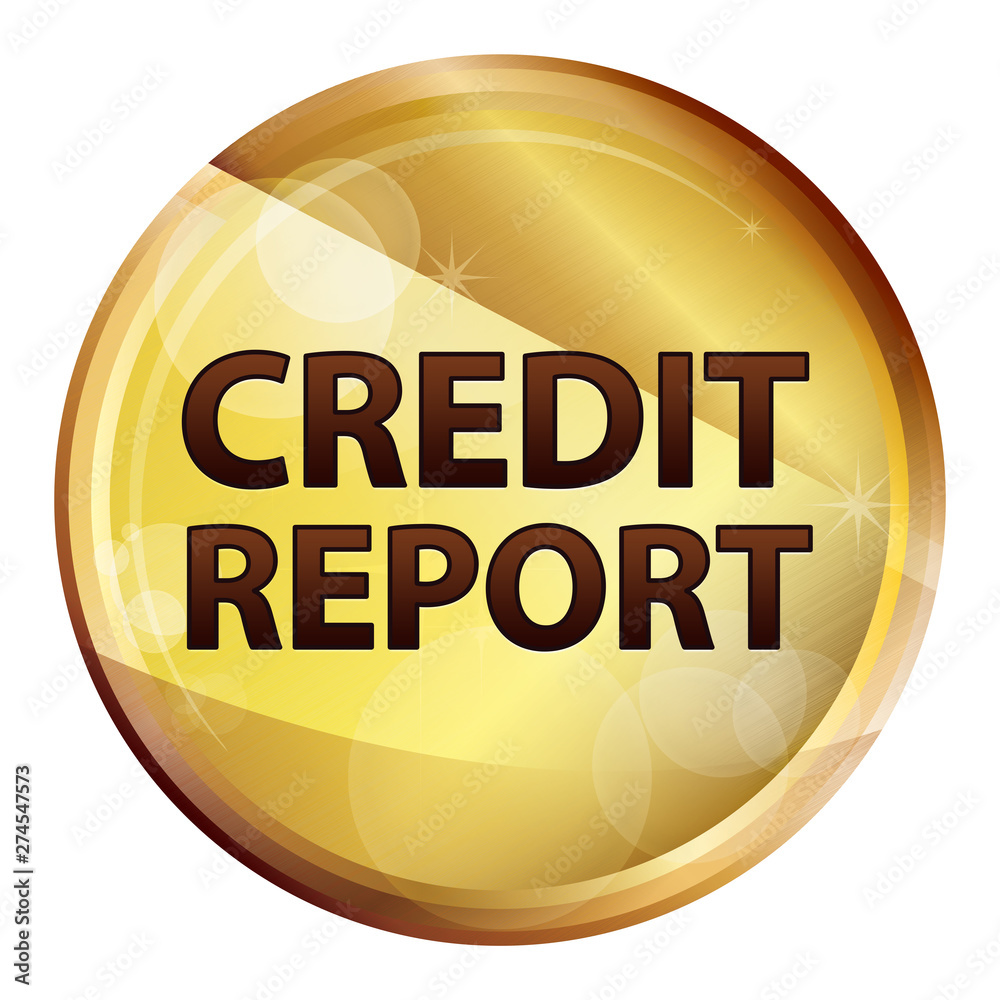 Credit Report Abstract Brown Round Button Credit Report Abstract Brown Round Button