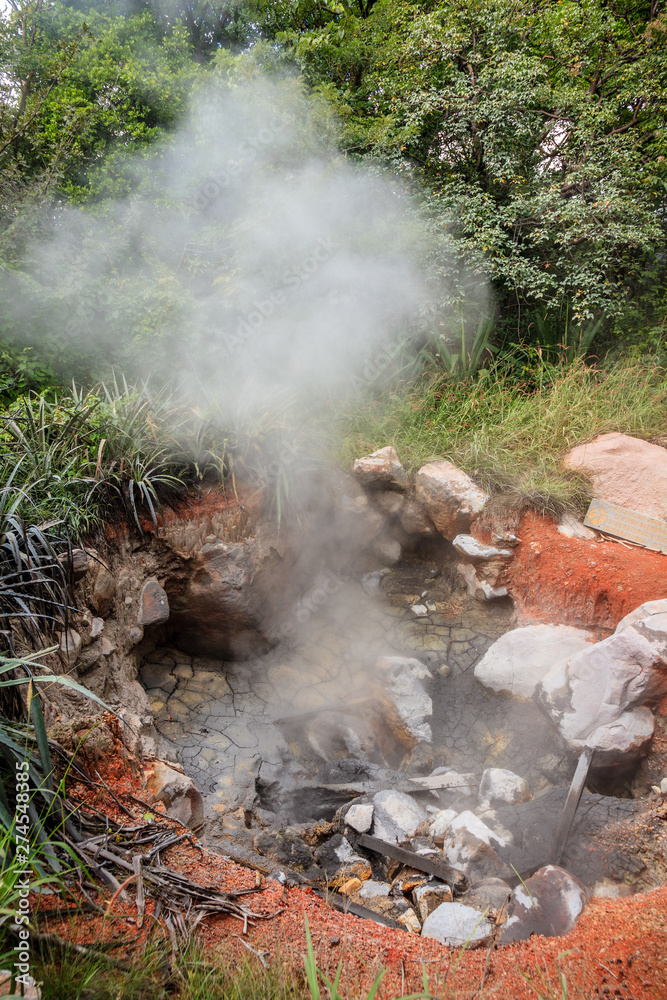 Boiling mud pot in Rincon de la Vieja National Park Boiling mud pot in Rincon de la Vieja National Park