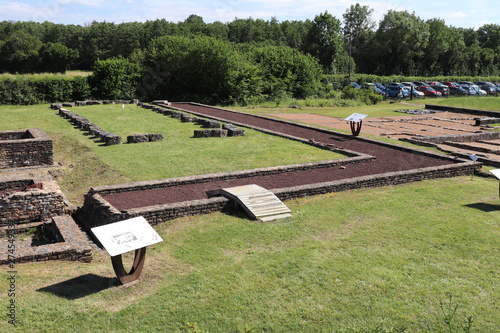 Site archéologique du Vernay ou du Vernai et ses vestiges romains dans le village de Saint Romain de Jalionas - France photo