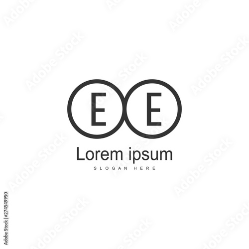 Initial EE logo template with modern frame. Minimalist EE letter logo vector illustration Free Download Initial EE logo template with modern frame. Minimalist EE letter logo vector illustration - GFXLoad