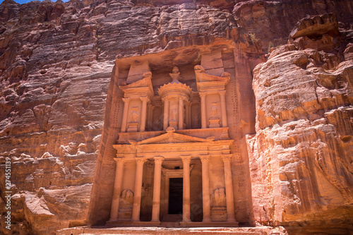 The Treasury of Petra city, Jordan