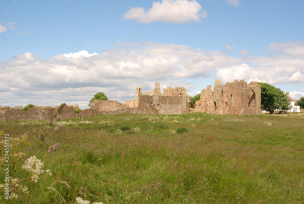 historic ruins of Lindisfarne Priory