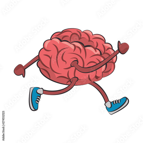 Human brain intelligence and creativity cartoons
