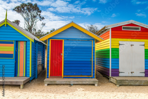 Brighton Beach - Colorfoul Bathing Boxes - Melbourne © silardtoth
