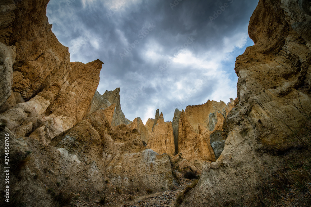 New Zealand - Sandstone rock formations