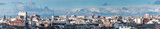 Panoramic of Madrid with the Sistema Central Mountain Range in the background