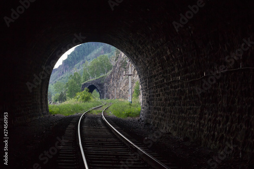 Tunnel of the Circum-Baikal Railway, Siberia, Russia