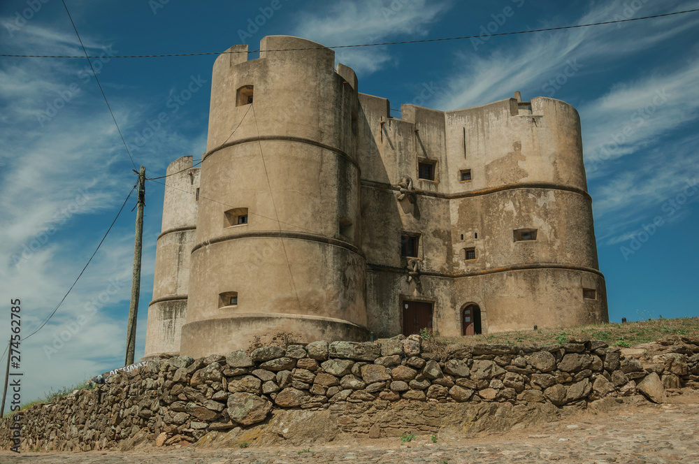 Castle made in the Manueline style at Evoramonte