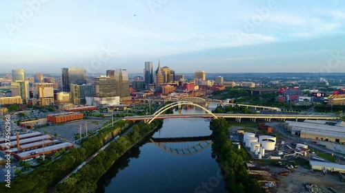 Nashville Tennessee TN Downtown Skyline