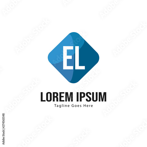 Initial EL logo template with modern frame. Minimalist EL letter logo vector illustration Free Download Initial EL logo template with modern frame. Minimalist EL letter logo vector illustration - GFXLoad