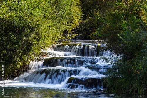 Magnificent cascade of waterfalls