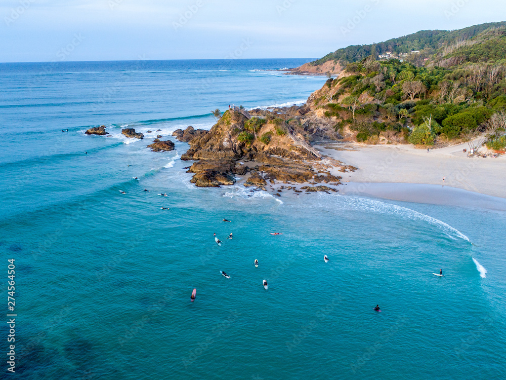 Obraz premium Coastline Beach Aerial 
