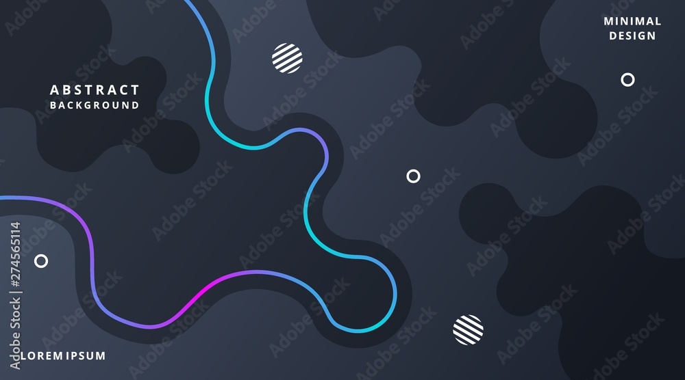 Liquid Dark Neon Technology Abstract Background suitable for Template suitable for Web Banner, Posters, Flyer, Cover, Brochure, etc