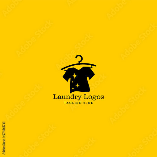 Laundry Logo vector template. eps 10