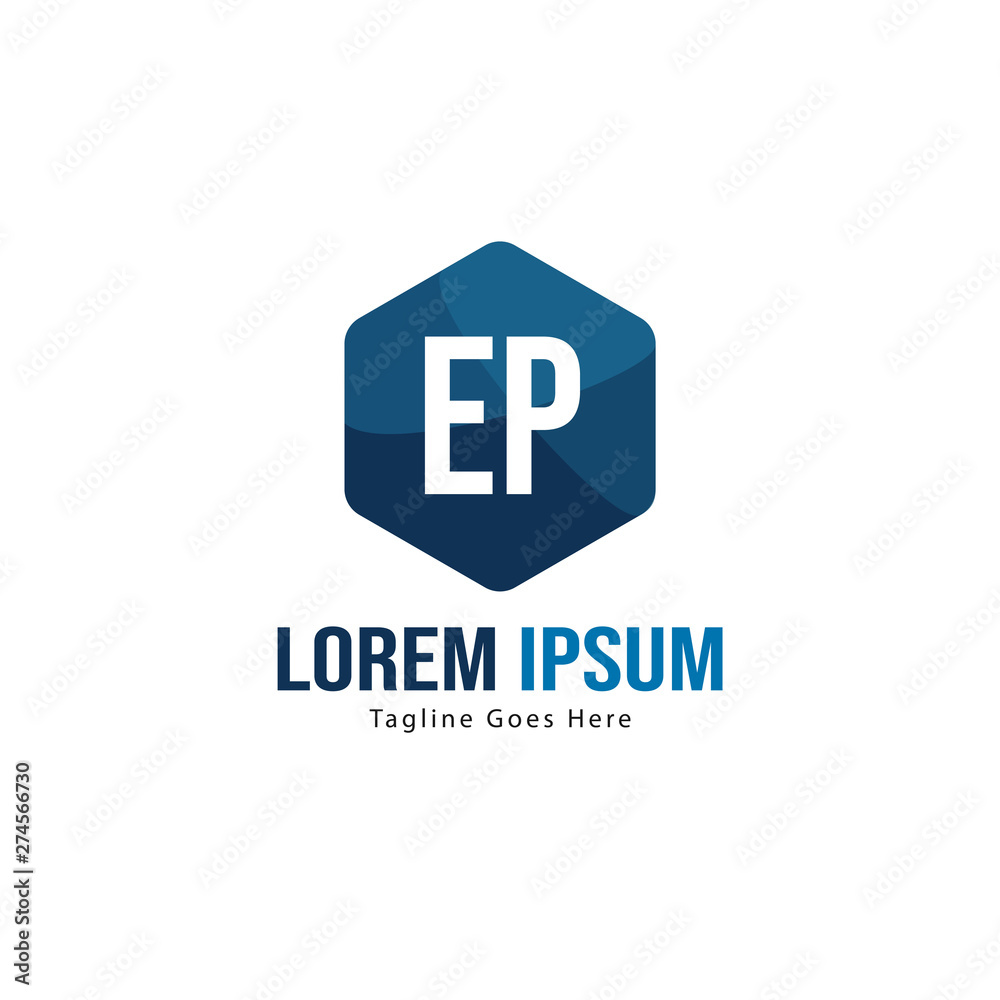 Initial EP logo template with modern frame. Minimalist EP letter logo vector illustration Initial EP logo template with modern frame. Minimalist EP letter logo vector illustration