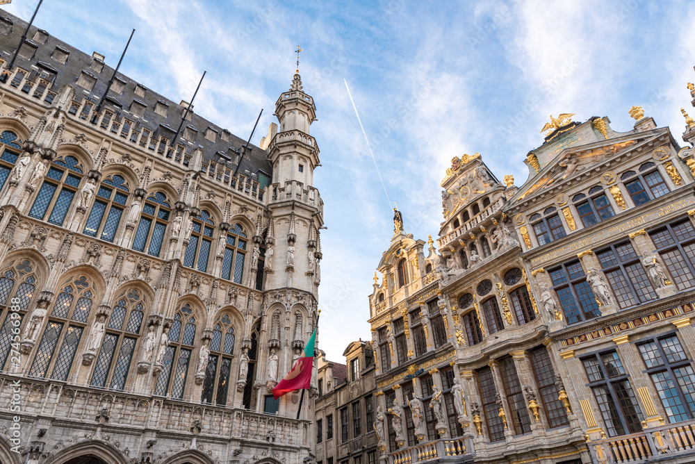 Architecture in Grand Place Brussels Belgium