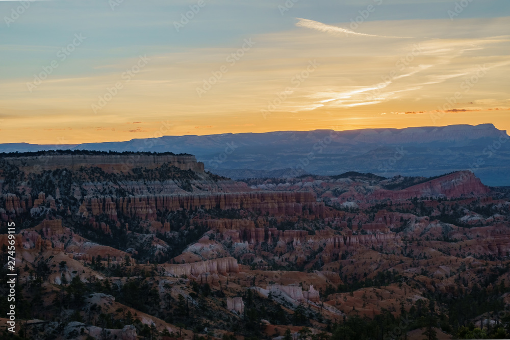 Morning view of the famous Bryce Canyon National Park from Sunrise Point