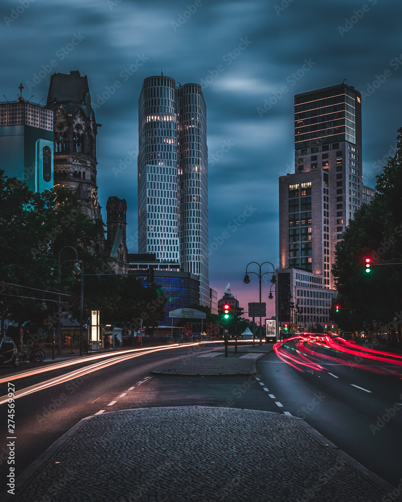 Obraz premium Berlin bei Nacht