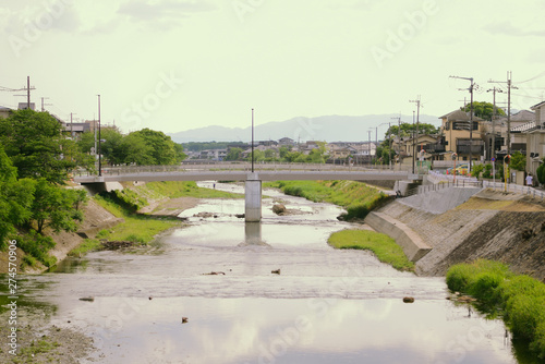 view of the river and bridge © chanakarn