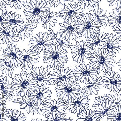 Illustration pattern of the flower