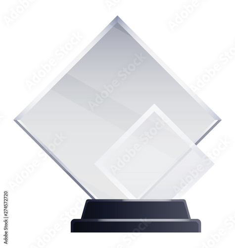 Glass Transparent Trophy