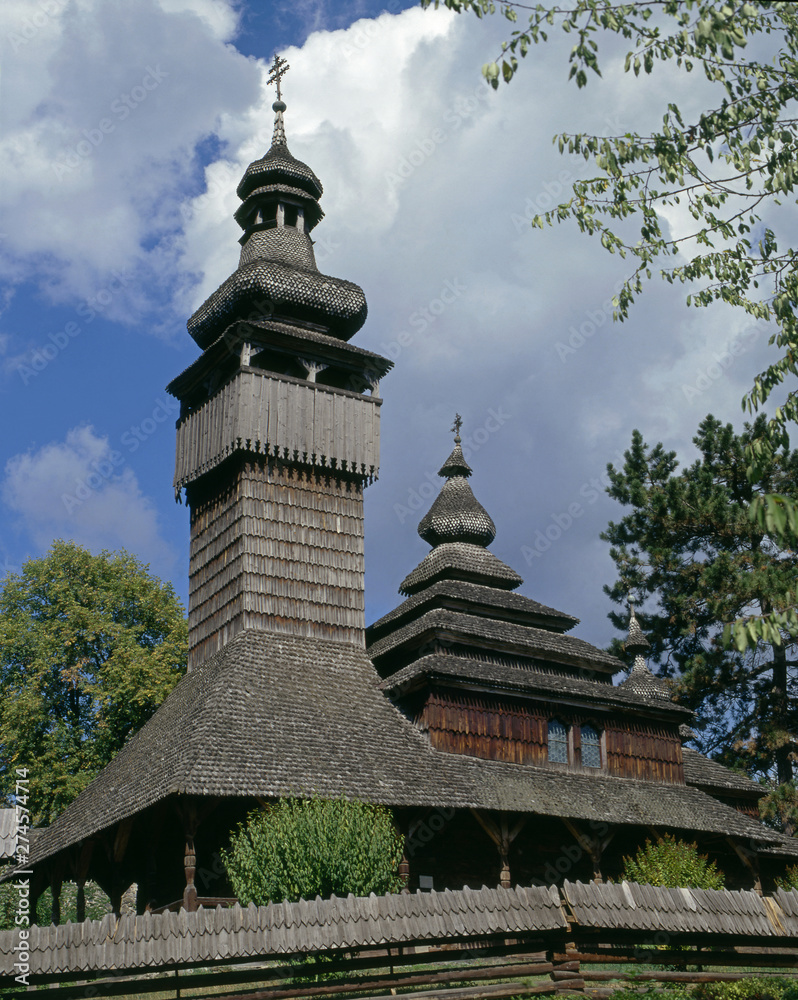 Mikhail wooden church in Uzhgorod