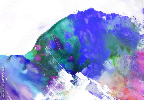 malerei handgemalt gewischt teilweise freigestellt