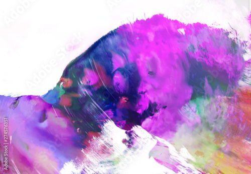 malerei handgemalt gewischt teilweise freigestellt