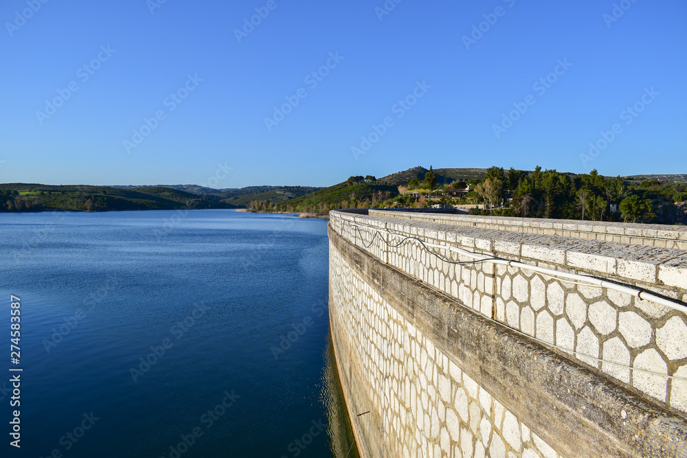 Marathonas lake water dam